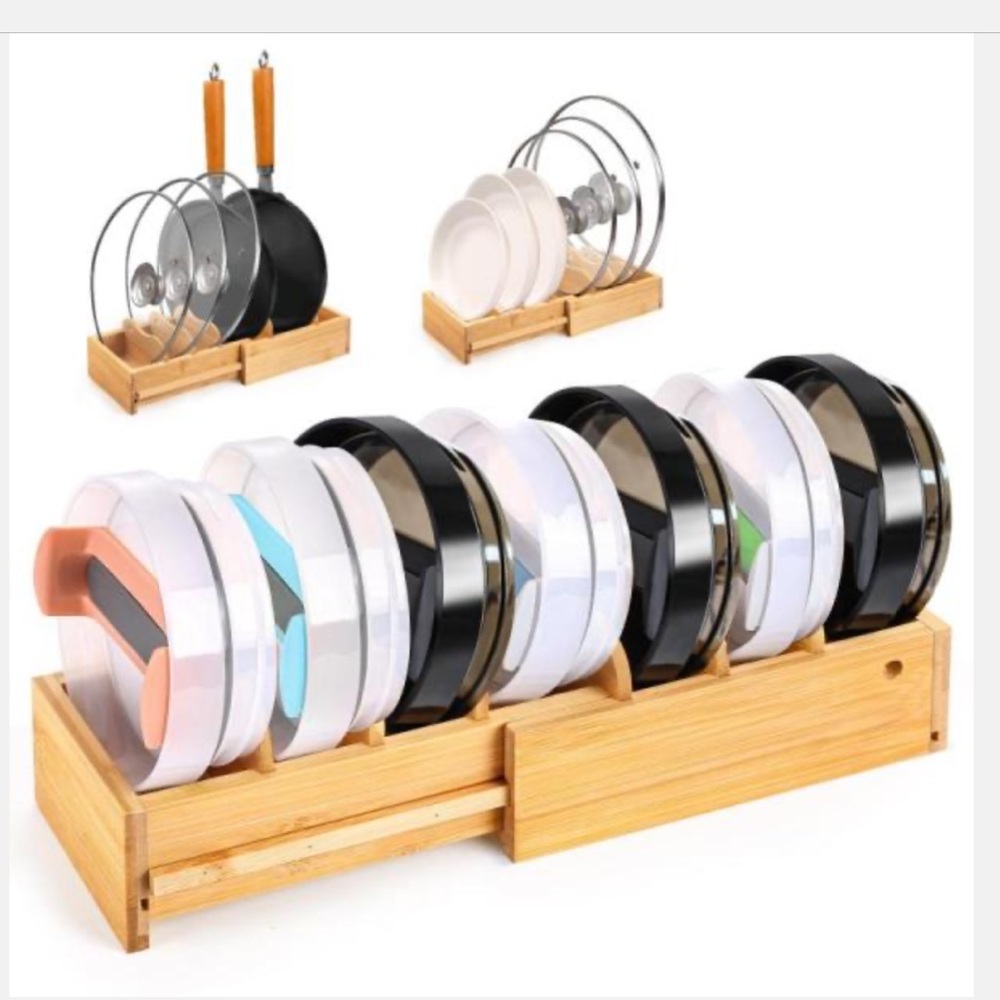 Expandable Bamboo Stanley Lid-Organizer: New In Box